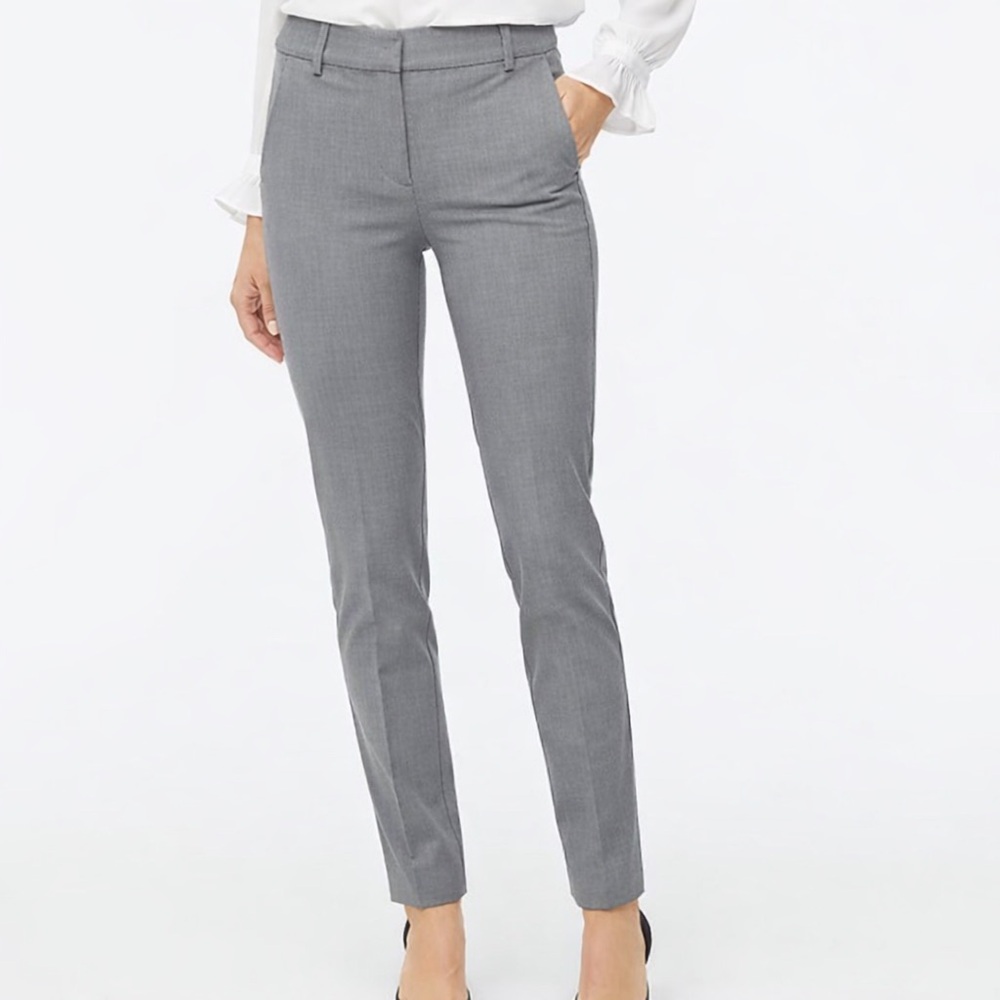 J. Crew Women's Gray Straight Leg Ruby Pant